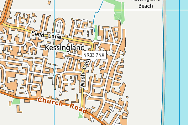 NR33 7NX map - OS VectorMap District (Ordnance Survey)