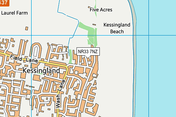 NR33 7NZ map - OS VectorMap District (Ordnance Survey)