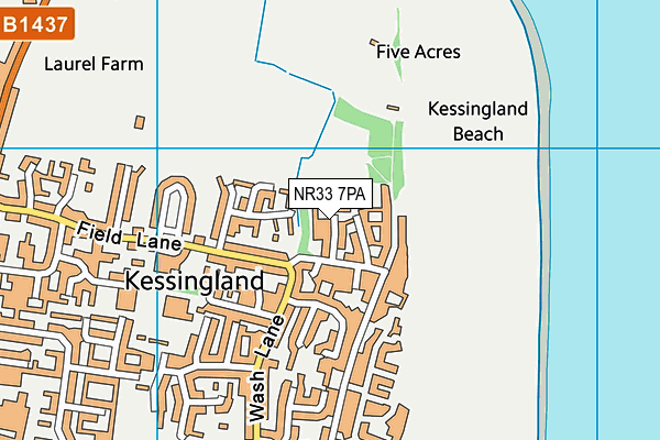 NR33 7PA map - OS VectorMap District (Ordnance Survey)