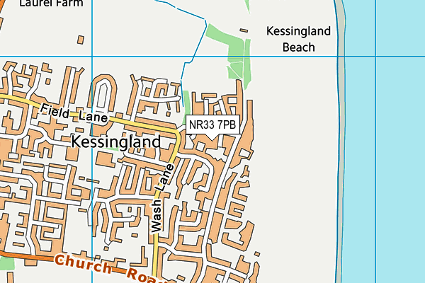 NR33 7PB map - OS VectorMap District (Ordnance Survey)
