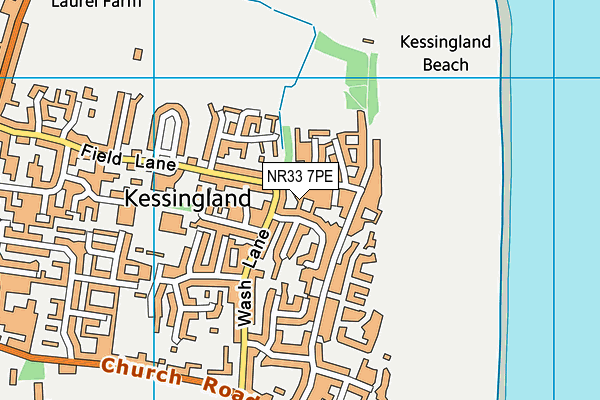 NR33 7PE map - OS VectorMap District (Ordnance Survey)