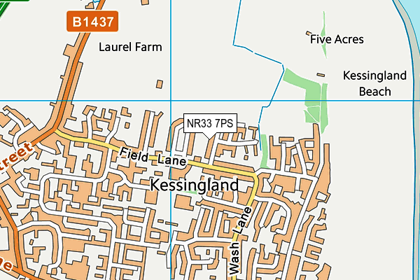 NR33 7PS map - OS VectorMap District (Ordnance Survey)