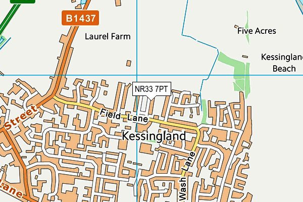 NR33 7PT map - OS VectorMap District (Ordnance Survey)