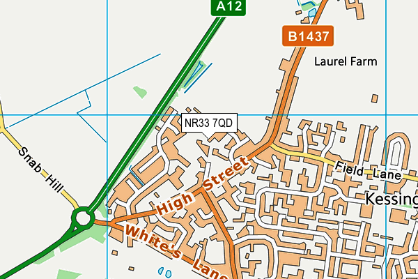 NR33 7QD map - OS VectorMap District (Ordnance Survey)