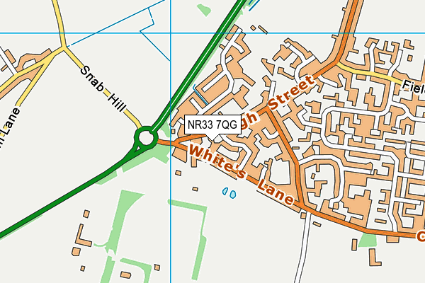NR33 7QG map - OS VectorMap District (Ordnance Survey)