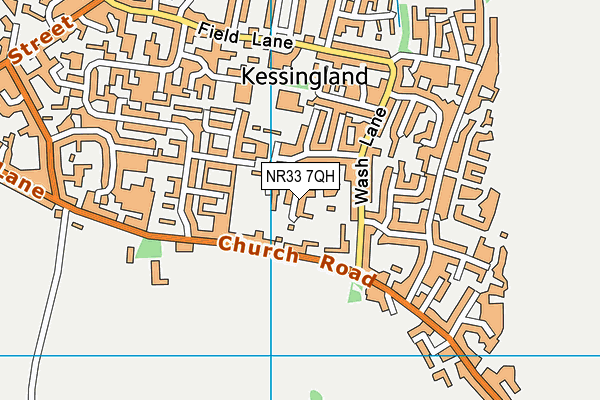 NR33 7QH map - OS VectorMap District (Ordnance Survey)