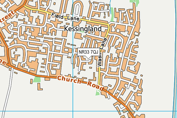 NR33 7QJ map - OS VectorMap District (Ordnance Survey)