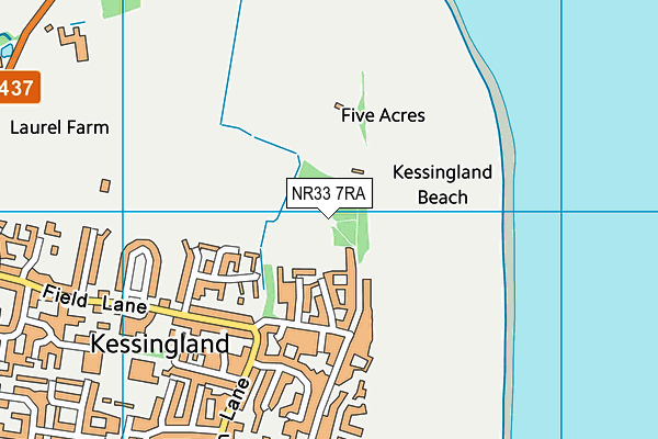 NR33 7RA map - OS VectorMap District (Ordnance Survey)
