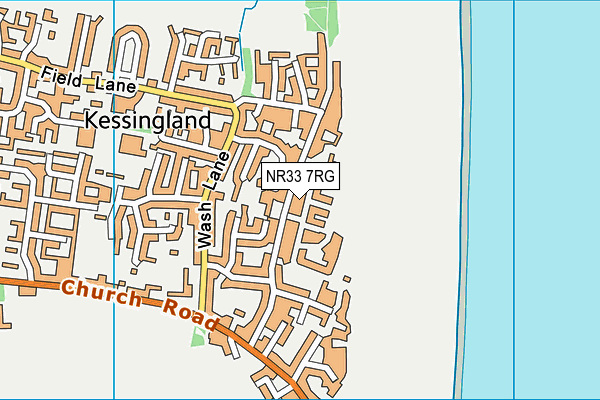 NR33 7RG map - OS VectorMap District (Ordnance Survey)