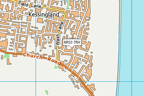 NR33 7RH map - OS VectorMap District (Ordnance Survey)