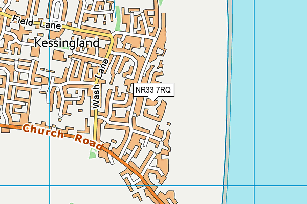 NR33 7RQ map - OS VectorMap District (Ordnance Survey)