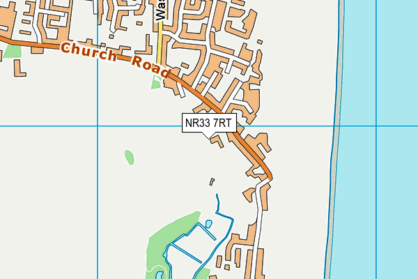 NR33 7RT map - OS VectorMap District (Ordnance Survey)
