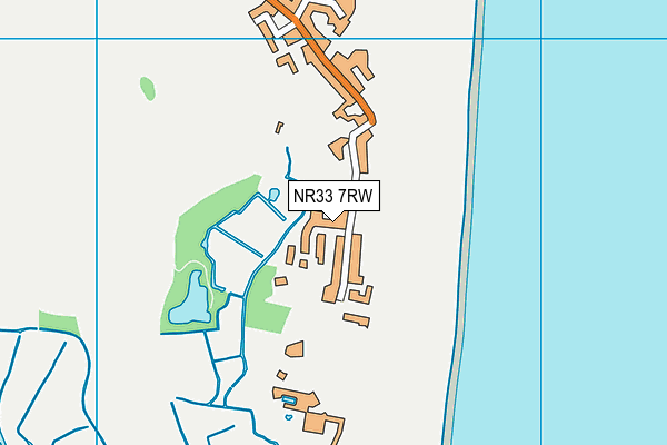 NR33 7RW map - OS VectorMap District (Ordnance Survey)