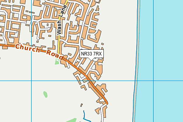 NR33 7RX map - OS VectorMap District (Ordnance Survey)