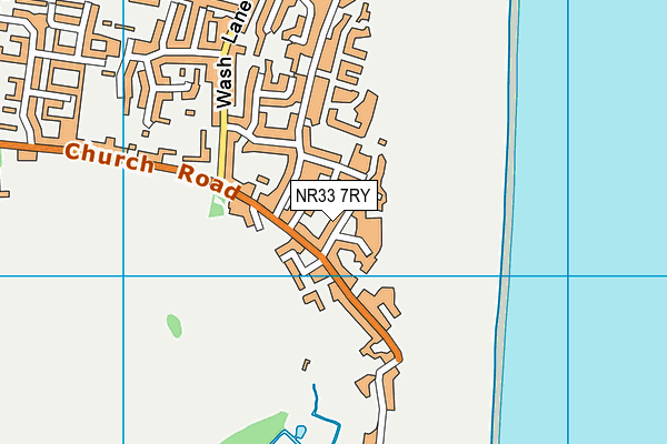 NR33 7RY map - OS VectorMap District (Ordnance Survey)