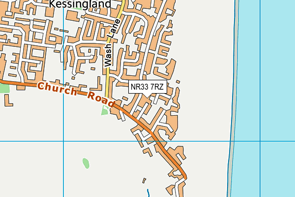 NR33 7RZ map - OS VectorMap District (Ordnance Survey)