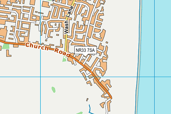 NR33 7SA map - OS VectorMap District (Ordnance Survey)