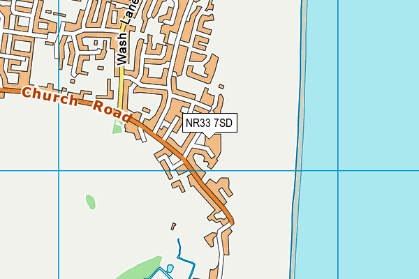 NR33 7SD map - OS VectorMap District (Ordnance Survey)