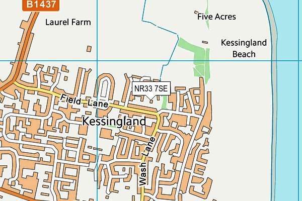 NR33 7SE map - OS VectorMap District (Ordnance Survey)