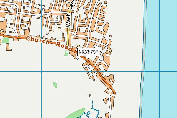 NR33 7SF map - OS VectorMap District (Ordnance Survey)