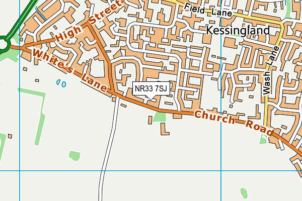 NR33 7SJ map - OS VectorMap District (Ordnance Survey)