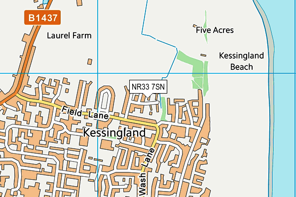 NR33 7SN map - OS VectorMap District (Ordnance Survey)