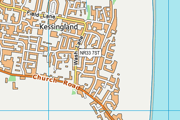NR33 7ST map - OS VectorMap District (Ordnance Survey)