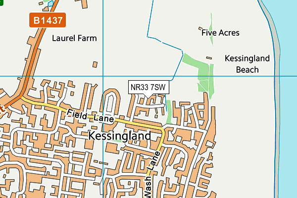 NR33 7SW map - OS VectorMap District (Ordnance Survey)