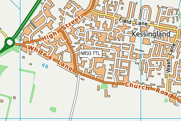 NR33 7TL map - OS VectorMap District (Ordnance Survey)