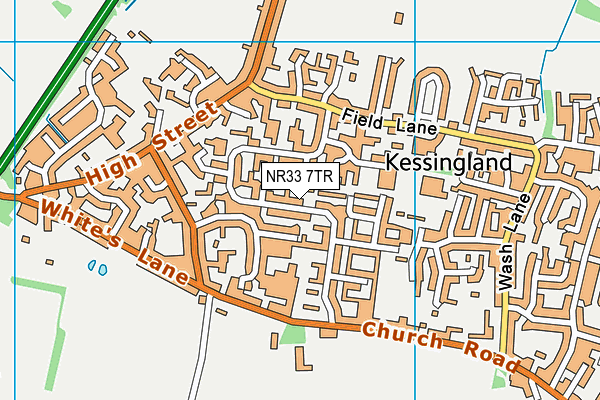 NR33 7TR map - OS VectorMap District (Ordnance Survey)