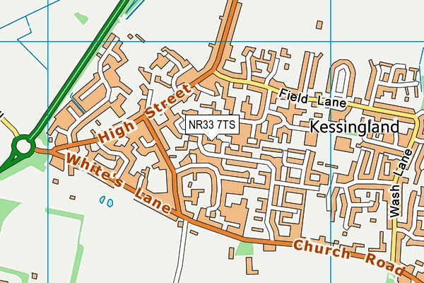 NR33 7TS map - OS VectorMap District (Ordnance Survey)