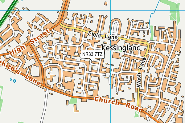 NR33 7TZ map - OS VectorMap District (Ordnance Survey)