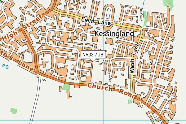 NR33 7UB map - OS VectorMap District (Ordnance Survey)