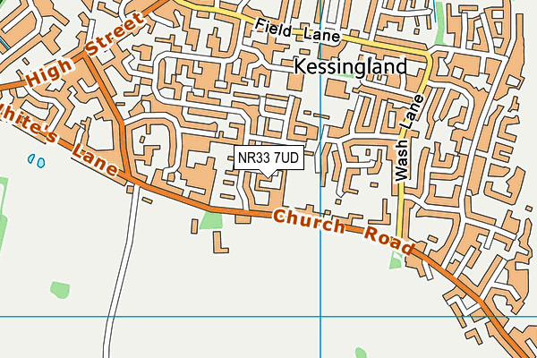 NR33 7UD map - OS VectorMap District (Ordnance Survey)