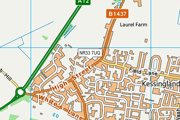 NR33 7UQ map - OS VectorMap District (Ordnance Survey)