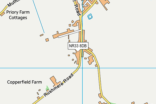 NR33 8DB map - OS VectorMap District (Ordnance Survey)