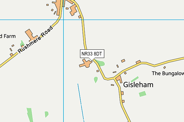NR33 8DT map - OS VectorMap District (Ordnance Survey)