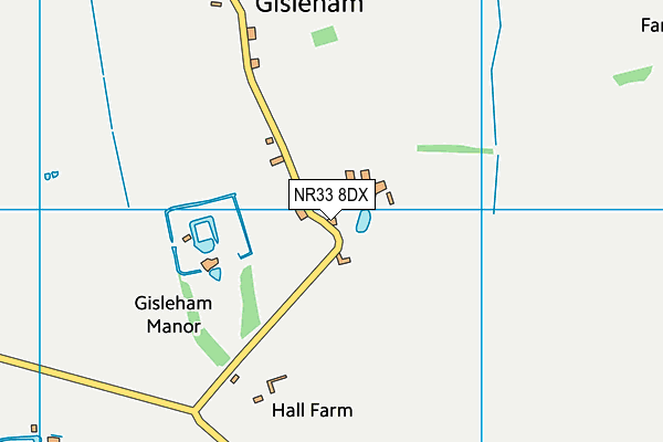 NR33 8DX map - OS VectorMap District (Ordnance Survey)