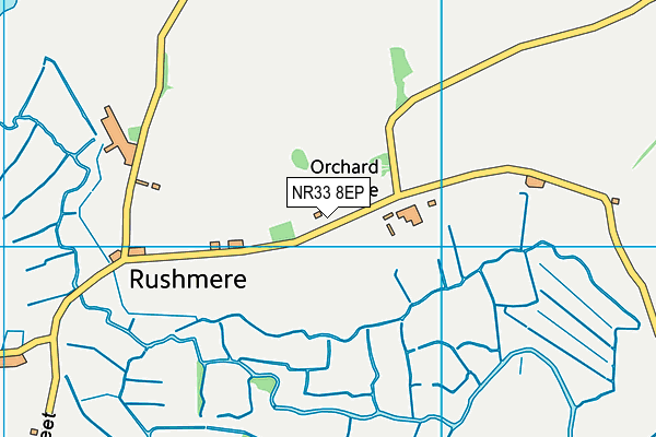 NR33 8EP map - OS VectorMap District (Ordnance Survey)