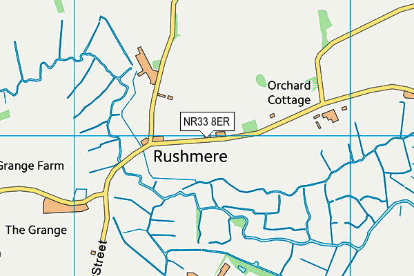 NR33 8ER map - OS VectorMap District (Ordnance Survey)