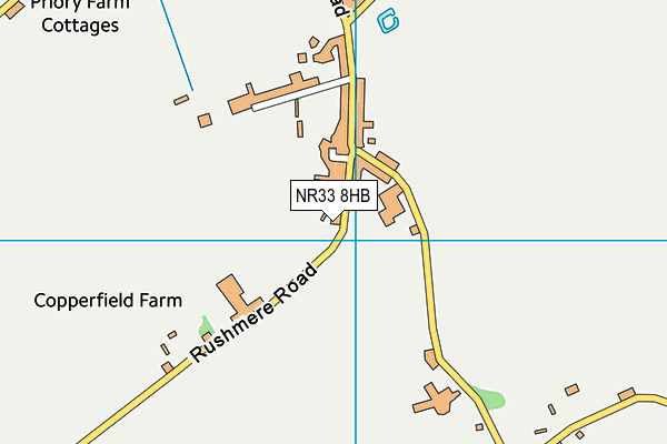 NR33 8HB map - OS VectorMap District (Ordnance Survey)