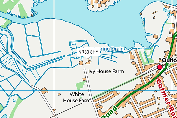 NR33 8HY map - OS VectorMap District (Ordnance Survey)