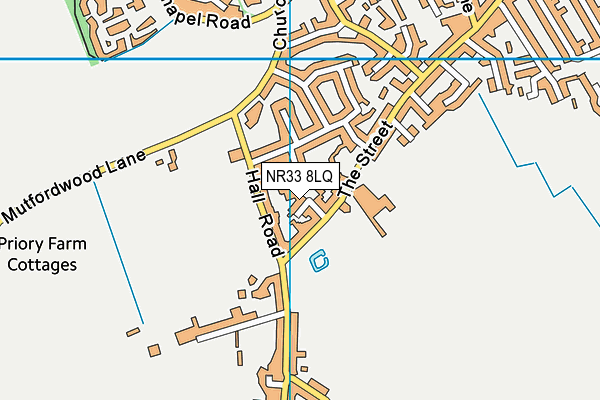 NR33 8LQ map - OS VectorMap District (Ordnance Survey)