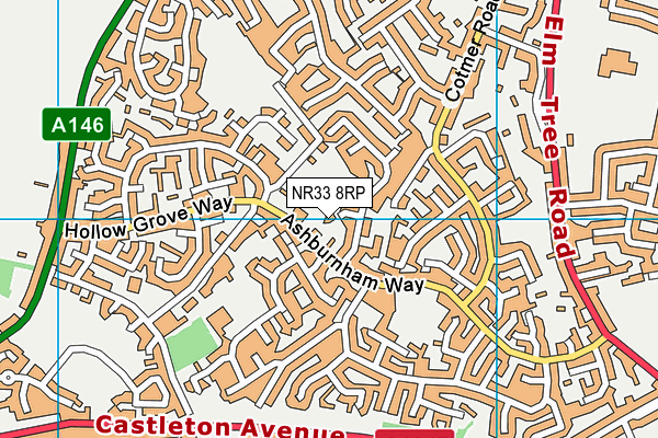 NR33 8RP map - OS VectorMap District (Ordnance Survey)