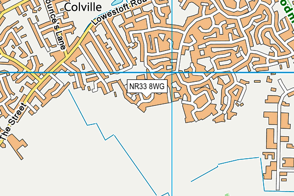 NR33 8WG map - OS VectorMap District (Ordnance Survey)