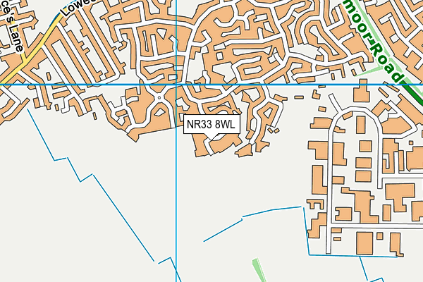 NR33 8WL map - OS VectorMap District (Ordnance Survey)