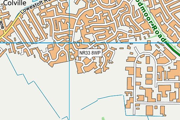 NR33 8WP map - OS VectorMap District (Ordnance Survey)