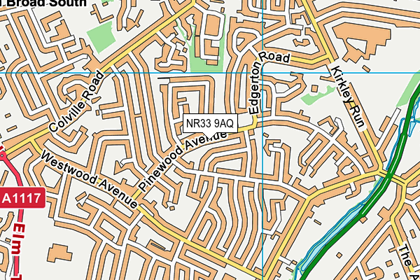 NR33 9AQ map - OS VectorMap District (Ordnance Survey)