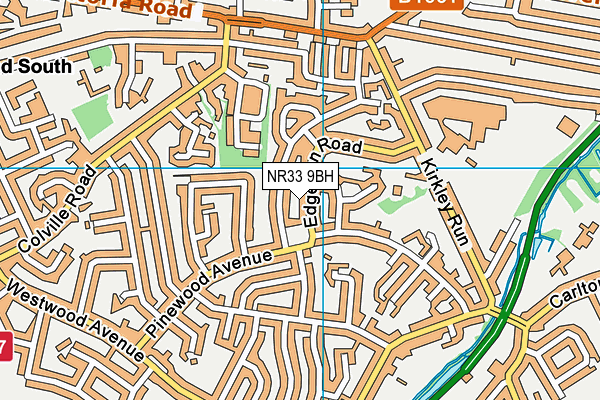 NR33 9BH map - OS VectorMap District (Ordnance Survey)