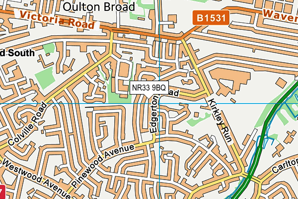 NR33 9BQ map - OS VectorMap District (Ordnance Survey)